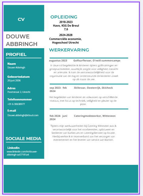 Mijn CV